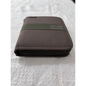 Vintage Mead Five Star Mini‎ Fat Little Day Planner 1996 Olive Green EUC!